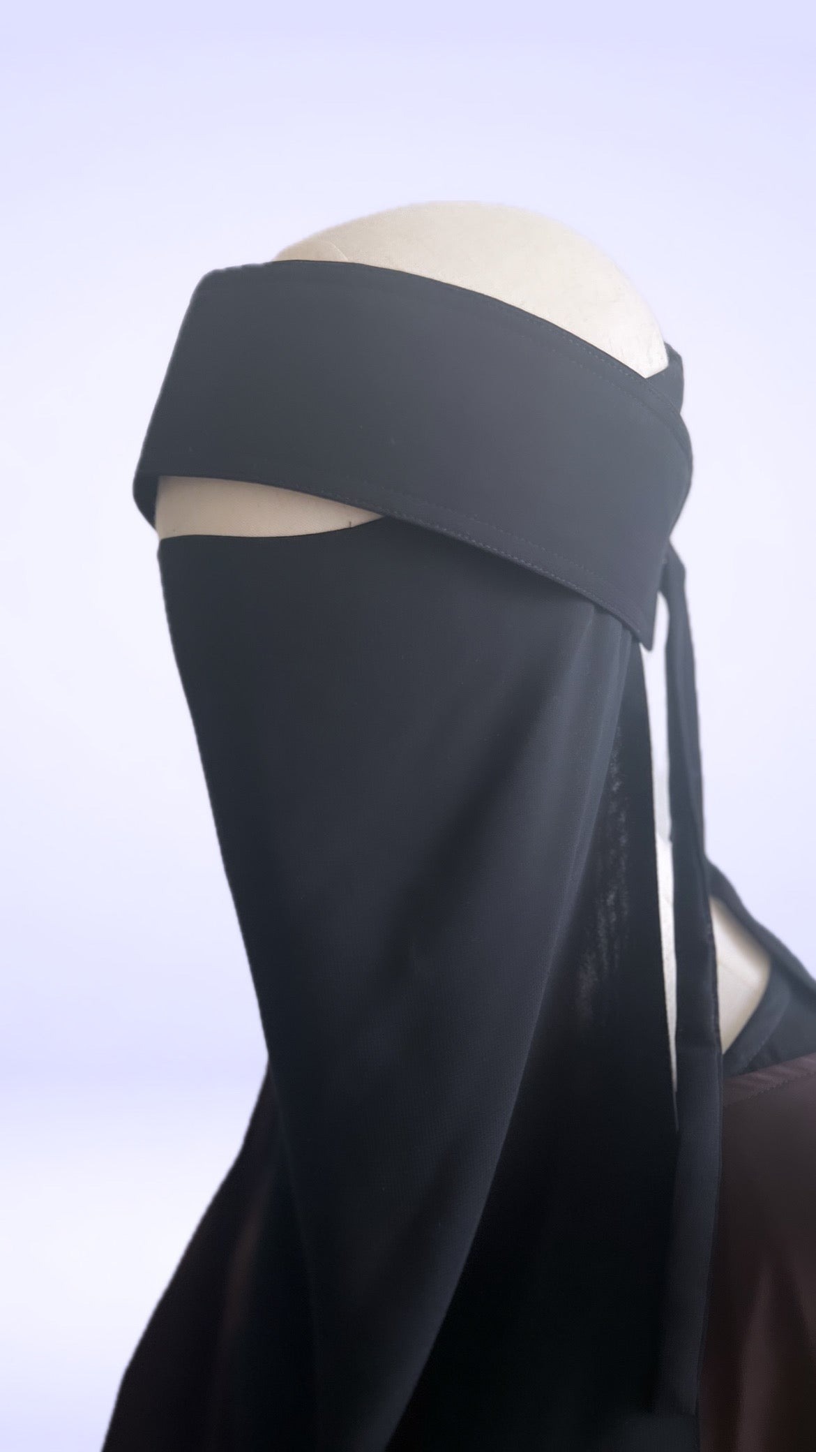 Thick Saudi Style Optional niqab tie piece