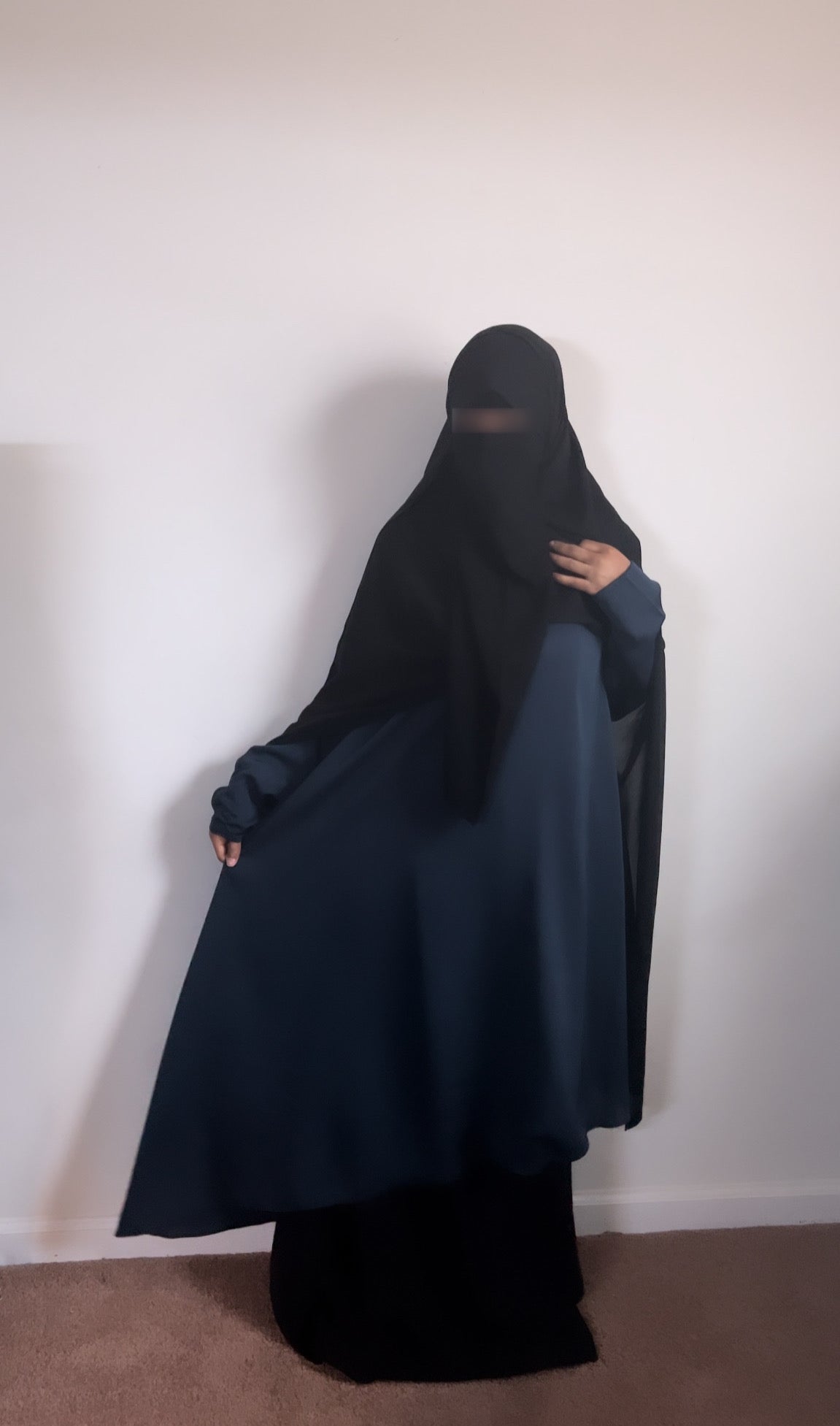 Two Piece Cross Abayah