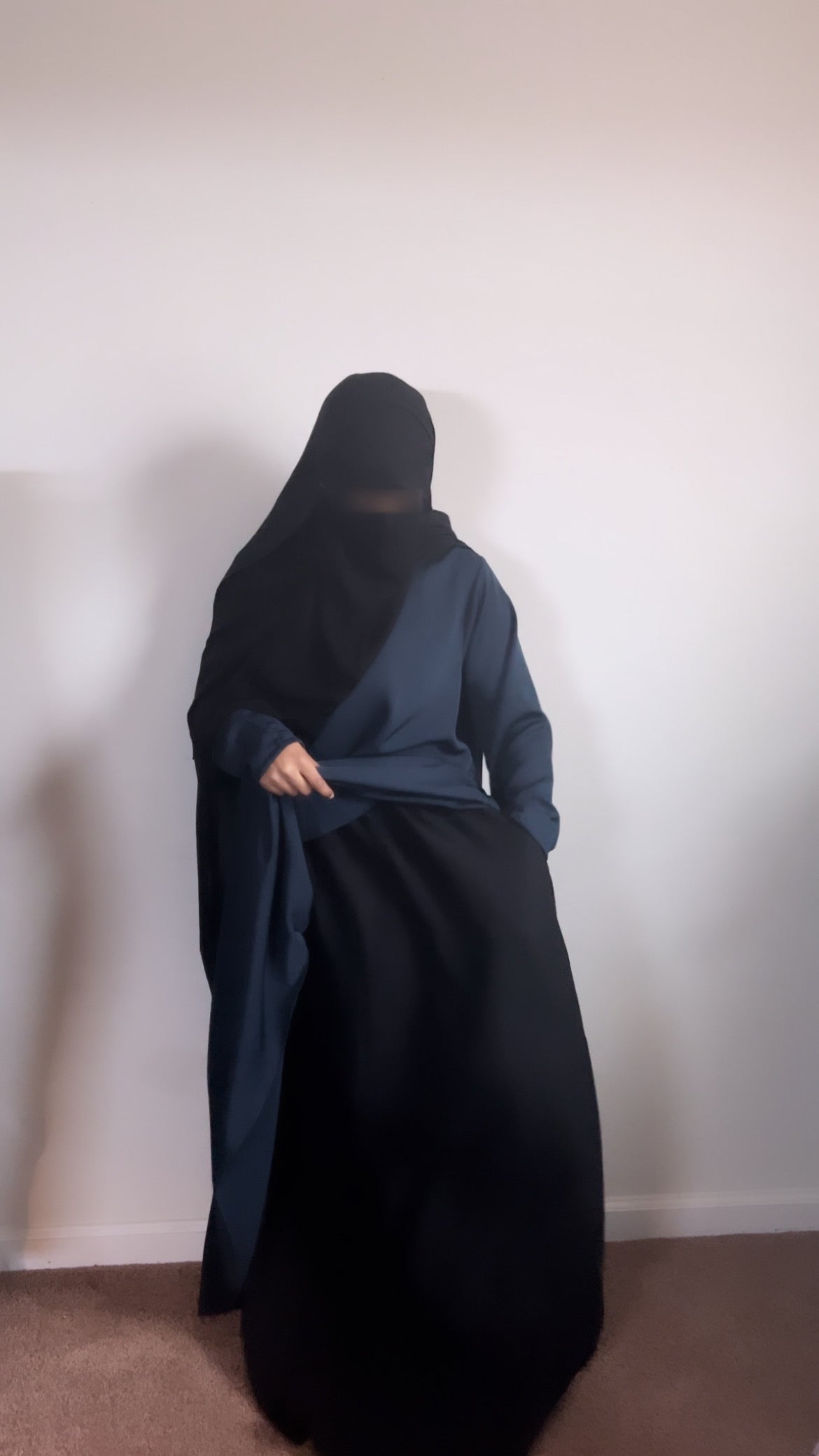 Two Piece Cross Abayah