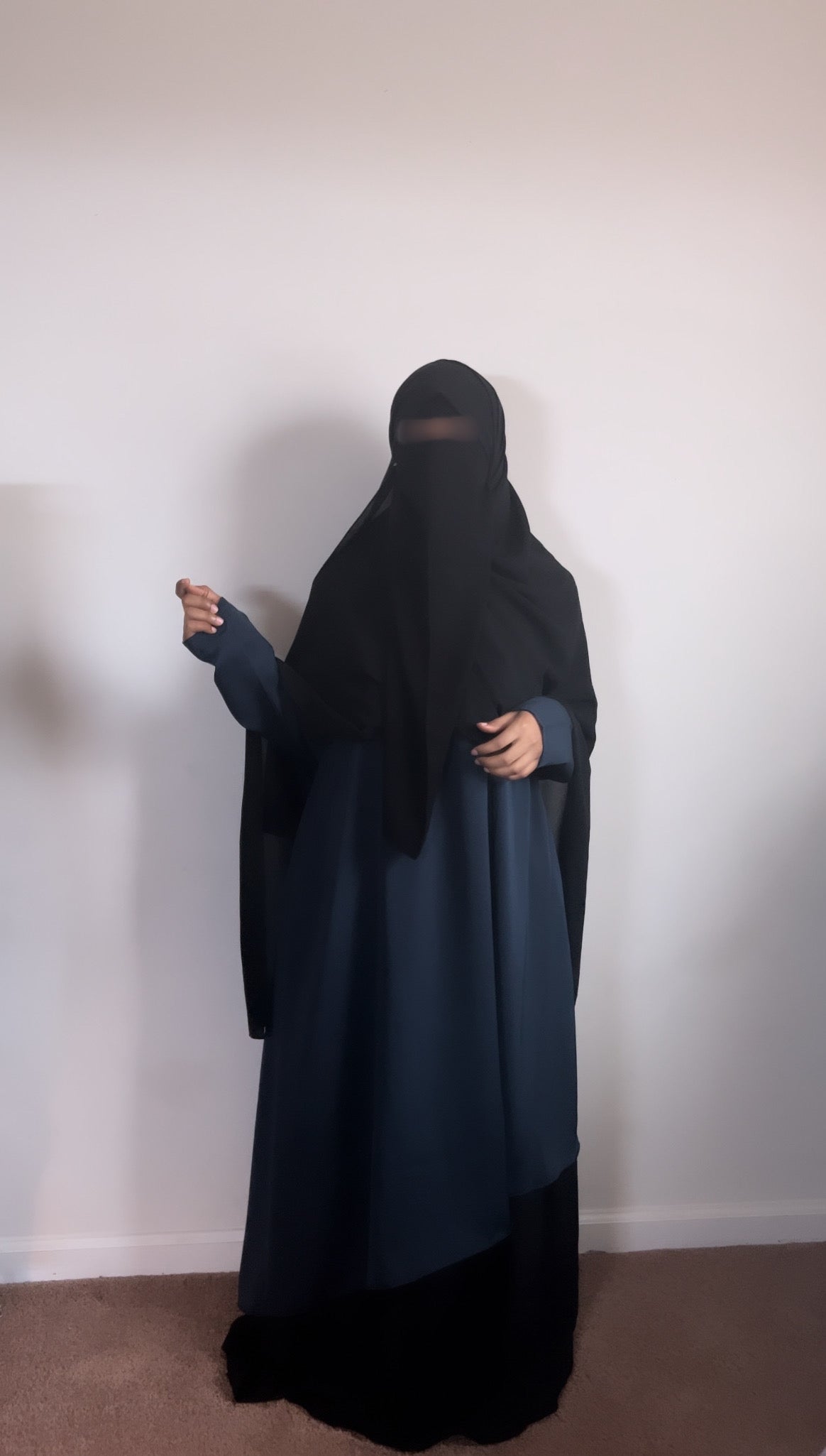 Two Piece Cross Abayah